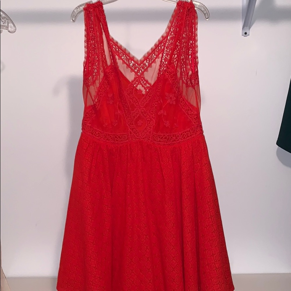 Free People Red Mini Dress